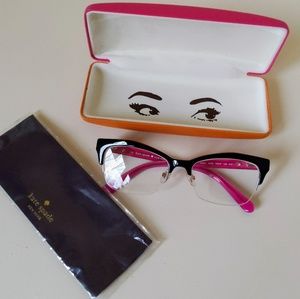 🆕Kate Spade Pink/Black Reading Glasses +2.00
